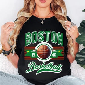 Boston Basketball Vintage T-Shirt, Celtics Shirt, Retro Basketball Fan, Boston Tee, Classic Celtics Apparel, Celtics Crewneck