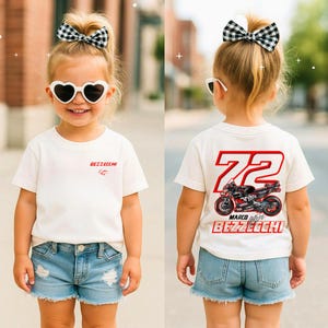 Marco Bezzecchi #72 MotoGP Tee: Racing Fan Shirt, Youth & Adult Sizes