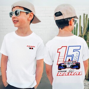 Graham Rahal #15 IndyCar Shirt – Youth & Adult Sizes – Racing Fan Tee, #15 IndyCar Shirt – Graham Rahal Tee – Kids and Adult Racing Gift