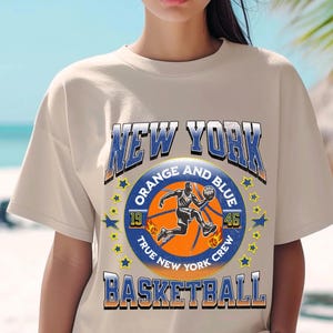 New York Knick T-shirt, Knicks Shirt, Vintage Knicks Basketball Fan Shirt, New York Basketball Vintage Style  Sweatshirt, Knicks Fan Gift