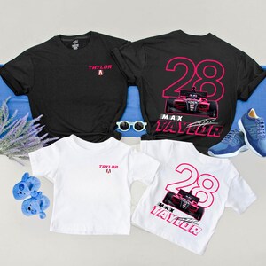 マックス・テイラー・レーシングシャツ、インディカーファンTシャツ、ナンバー28レーシングカー衣装