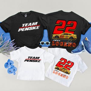 Joey Logano #22 NASCAR Shirt – Youth & Adult Sizes – Racing Fan Tee, #22 NASCAR Shirt – Joey Logano Tee – Kids and Adult Racing Gift