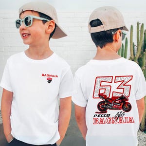 Francesco Bagnaia #63 MotoGP Racing Fan Tee - Youth & Adult Sizes