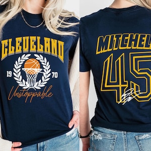 Donovan Mitchell #45 Cavaliers Shirt, Cleveland Basketball Tee,Cleveland Cavaliers Mitchell 45 Shirt, Cavs Mitchell T-Shirt