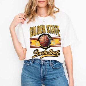 Golden State Warrior T-shirt, Warriors Tee,Golden State Basketball Vintage T-Shirt, Golden State Tee, Vintage Basketball Fan Gift