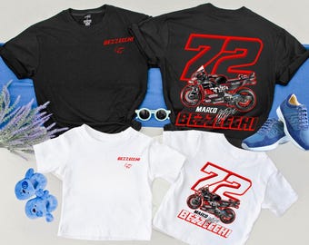 Marco Bezzecchi #72 MotoGP Tee: Racing Fan Shirt, Youth & Adult Sizes