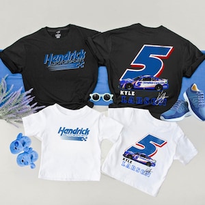 Kyle Larson #5 NASCAR Shirt – Youth & Adult Sizes – Racing Fan Tee, #5 NASCAR Shirt – Kyle Larson Tee – Kids, Adult Racing Gift