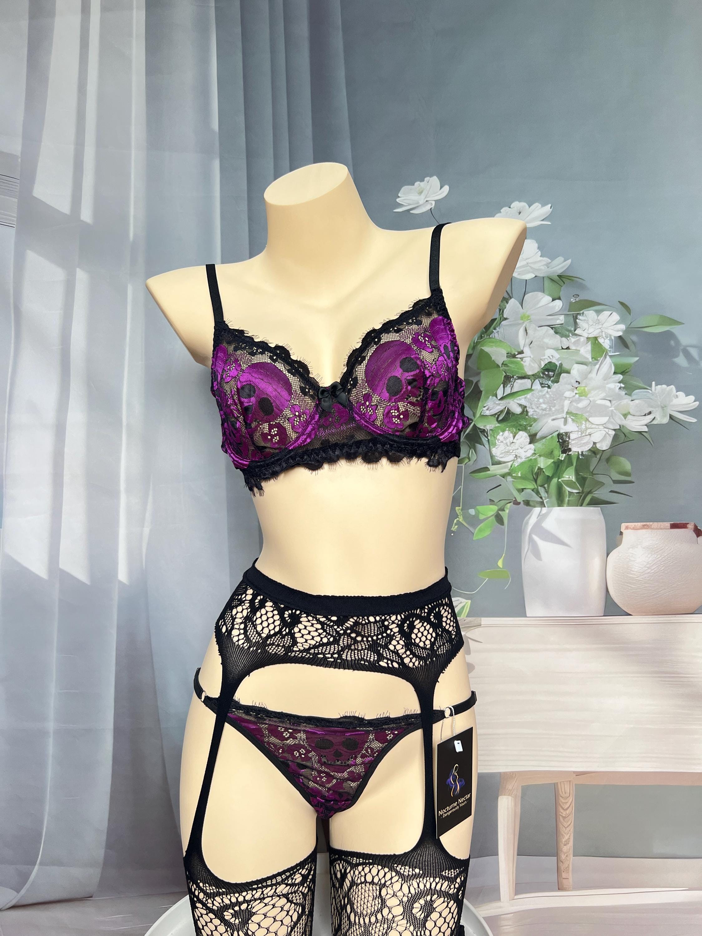 sexy skull lingerie Red Skull Bra – 3wishes.com