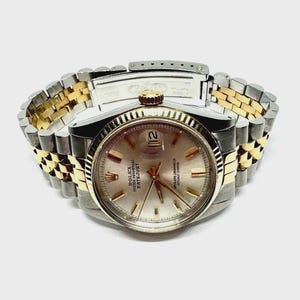 Rolex Vintage Datejust 1601 Two-Tone Automatic Original Rolex Box Included SS/18 kt