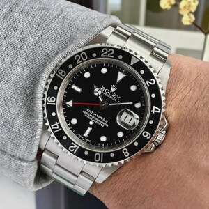 Rolex Vintage GMT-Master II Ref. 16710 (2002) – Black Bezel, 40mm, Full Set Japan Market, Automatic Watch