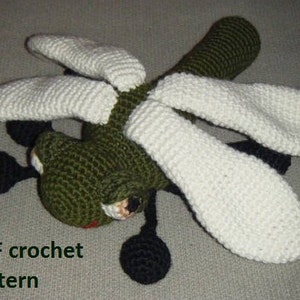 Great Big Dragonfly - crochet pattern PDF