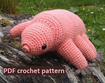 Tardigrade (water bear) - crochet pattern PDF