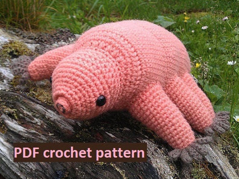 Tardigrade water bear crochet pattern PDF image 1