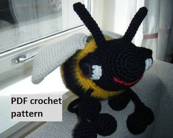 Great Big Bumblebee - crochet pattern PDF