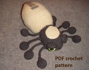 Great Big Spider - crochet pattern PDF