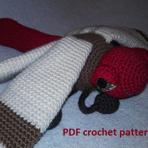 Great Big Red Dragonfly - crochet pattern PDF