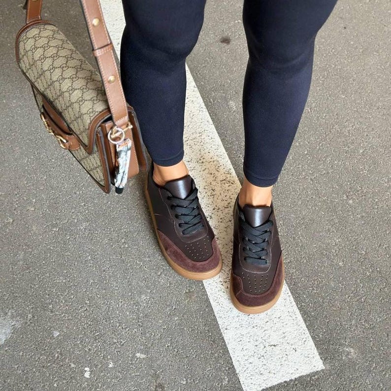 Anatomical White Leather Sneakers with Wide Toe Box, Comfortable Lace-Up Shoes for Walking, Casual, Everyday Wear, Gift for Her image 15