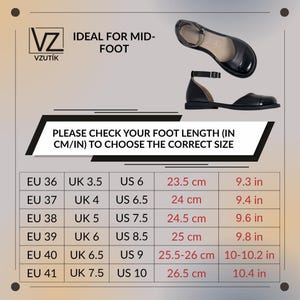 Anatomical Black Leather Mary Janes, Wide Toe Box Ballet Flats, Comfortable Ankle Strap Shoes, Minimalist Footwear, Handmade Leather Flats image 6