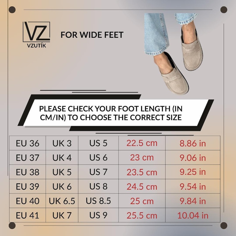 Suede Backless Loafers for Women, Slip-On Mule Clogs, Soft Wide Fit Flats, Minimalist Shoes, Comfortable Casual Footwear, Handmade Shoes image 3