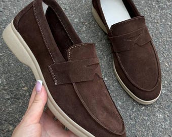 Soft Suede Slip-On Shoes, Women’s Loafers, Suede Loafers, Stylish Shoes, Everyday Wear Slip-On, Comfortable Loafers, Casual Shoes