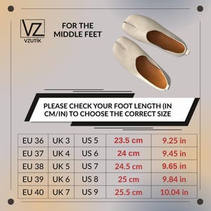 Echtes Leder Tabi Ballerinas, Split Toe Ballettschuhe Bild 8