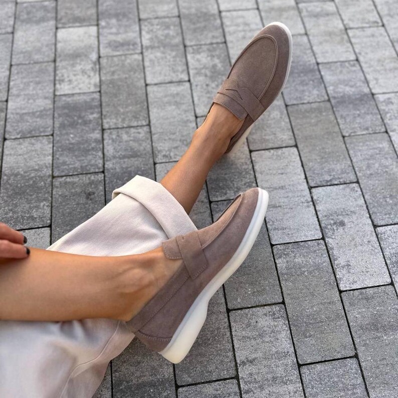 Soft Suede Slip-On Shoes, Women’s Loafers, Suede Loafers, Stylish Shoes, Everyday Wear Slip-On, Comfortable Loafers, Casual Shoes image 11
