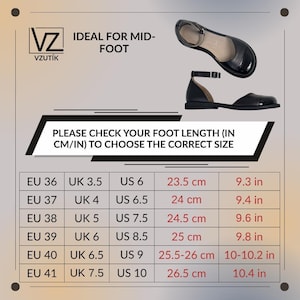 Natural Leather Mary Jane Flats, Women's Wide Toe Box Anatomical Shoes, Barefoot Style Ankle Strap Shoes, Comfortable Soft Minimalist Flats image 5