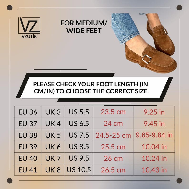 Women's Suede Loafers, Wide Toe Anatomical Slip-On Flats, Comfortable Soft Flexible Casual Moccasins, Handmade Shoes image 4