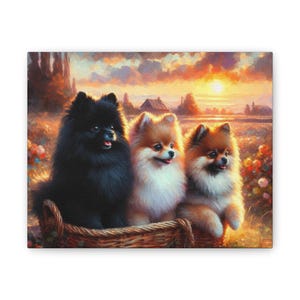 Pomeranian Canvas Art Print, Cozy Home Decor for any dog lovers!
