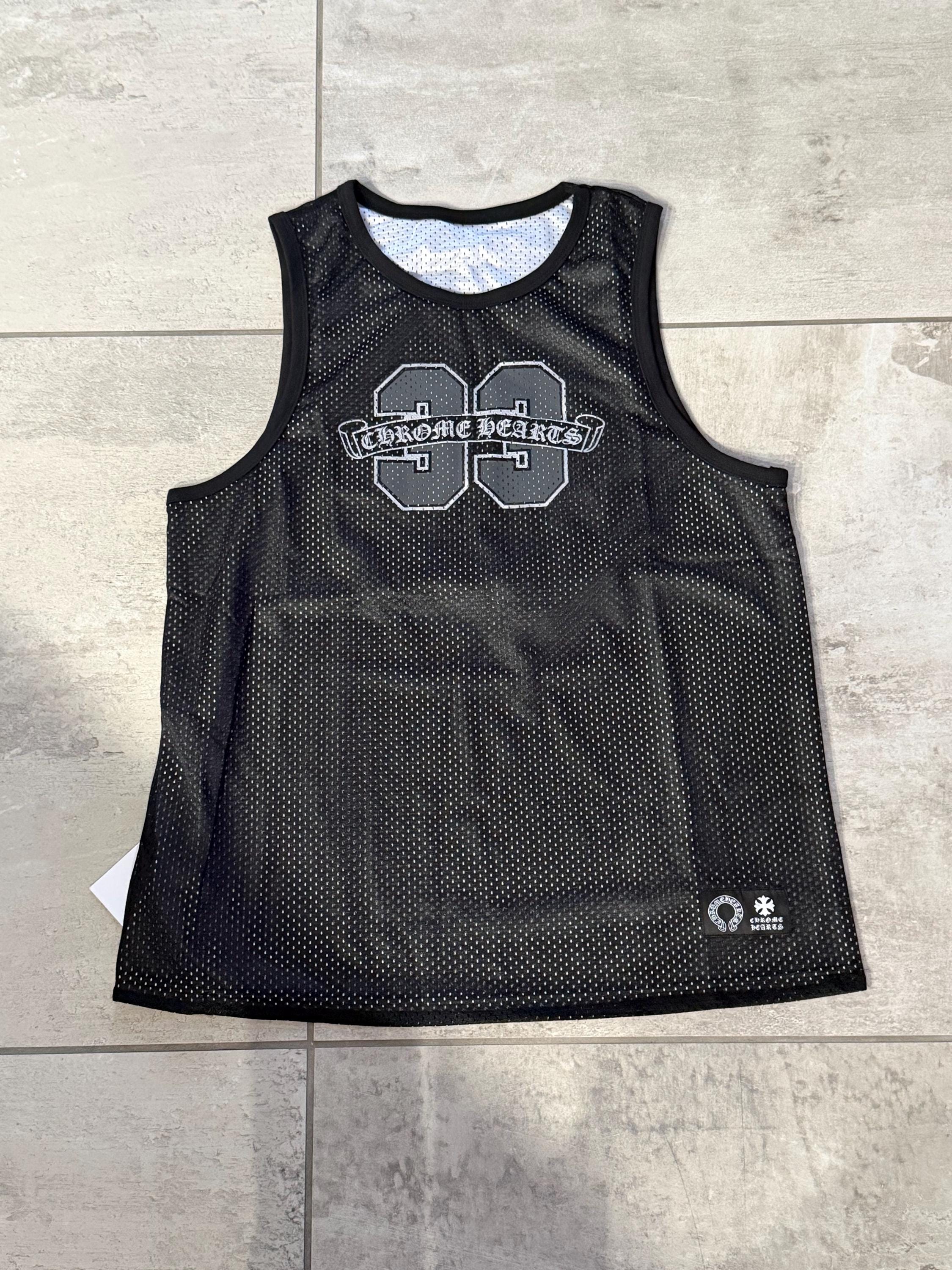 CH Chrome Hearts Black Inspired Jersey Mesh Tank Top Reversible - Etsy