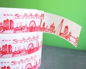 Christmas London Skyline Decorative Tape