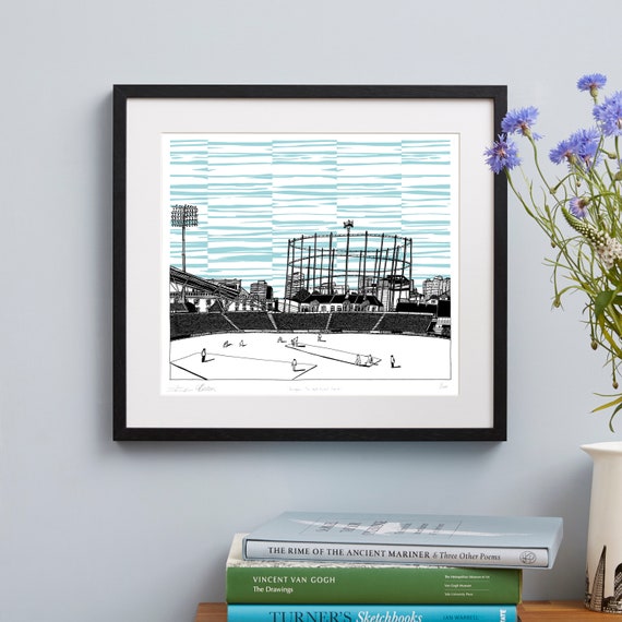 A2 Reprint 1935 The Oval Cricket Ground Poster A3