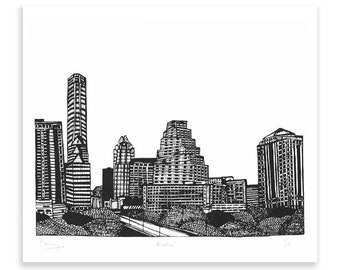 Austin Limited Edition Screen Print