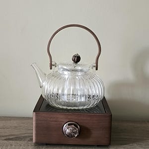 Worldwide Compatible 1000W Multi-Function Electric Stove & Heat-Resistant Large Teapot Set - Works worldwide, the EU, UK, US, Australia,etc.