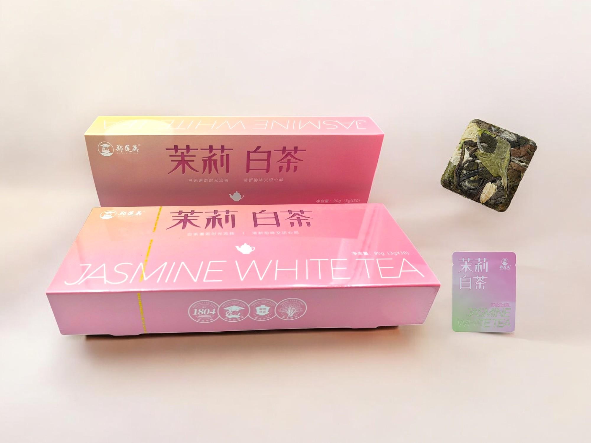 180g White Tea – Fuding White Peony + Jasmine Pressed Tea –Renowned Fuding White Tea Brand-Selected Quality