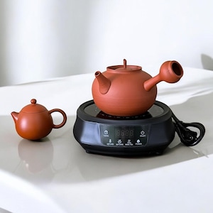 700ml Zhuni Clay Teapot Teapot & Electric Stove Charcoal stove Set – Traditional Chaozhou Zisha -Get A Free Gongfu teapot