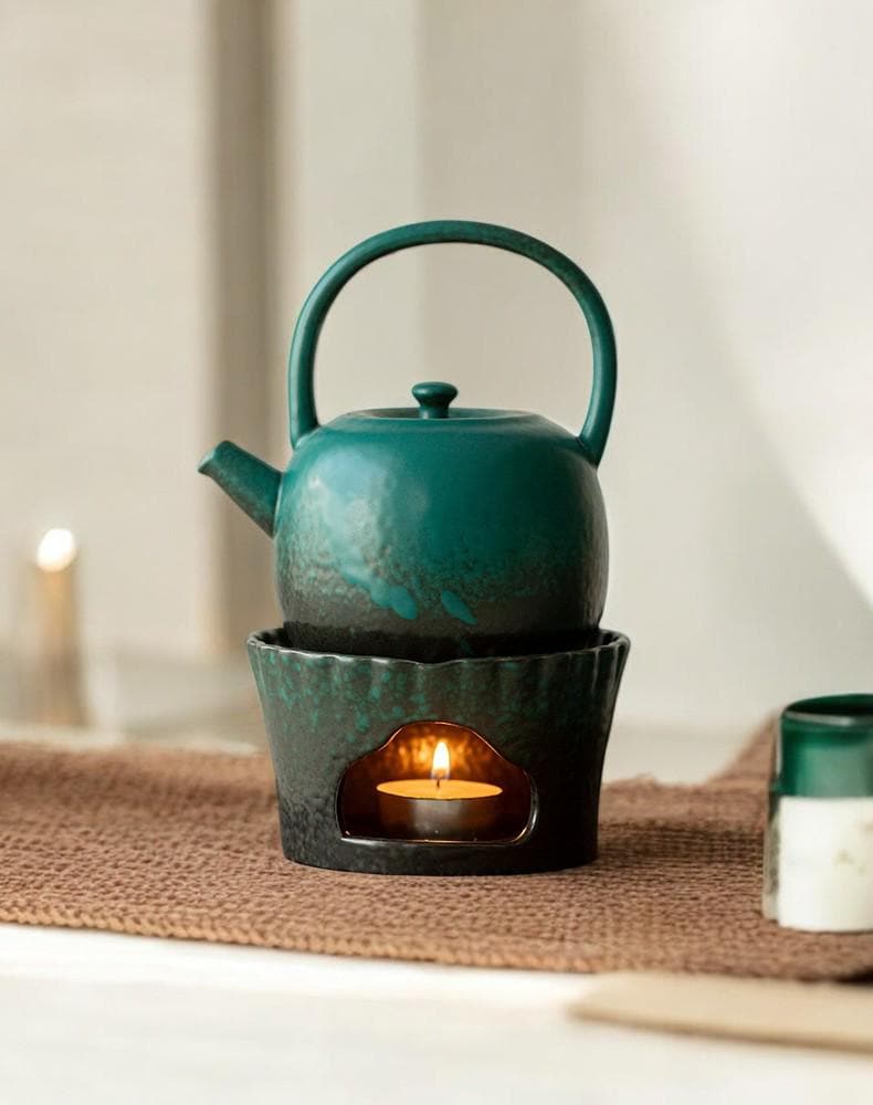 Teapot Wame, Aluminum Alloy & Wood Tea Wame, Fo Heating