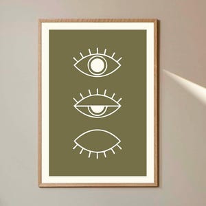 Wimpern Print, Closing Eye Art Print, Minimal Line Art, Eye Poster, Auge Wandkunst, Boho Wanddeko, Moderne Eye Zeichnung, Abstrakte Leinwand Kunst