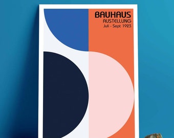 Bauhaus Exhibition Poster: Modernist Wall Art (Digital Download)