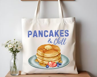 Pancakes n Chill PNG, słodkie śniadanie clipart, retro naleśnik cyfrowy PNG, projekt sublimacji na koszulki, kubki i naklejki, 3000x3000 px