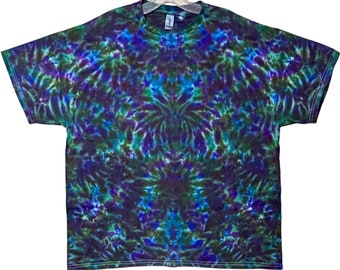 Tie-dye-shirt | Olijfgroen vloeipapier | Handgemaakt | T-shirt met korte mouwen | Klein Medium LG XL 2X 3X 4X 5X 6X | Uniseks | Plus | Hoog | Dames