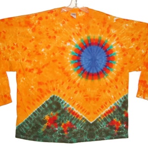 Tie Dye Shirt | Grateful Dead Scarlet>Fire | Long Sleeve Handmade T-shirt | small medium large XL 2X 3X 4X 5X 6X | Psychedelic Circus