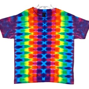 TIE DYE Maglietta per bambini / Neon Rainbow DNA Honeycomb / Taglie per ragazzi 2-4T xs 6-8 Small 10-12 Medium 14-16 Large 18-20 Xl / abbigliamento fatto a mano