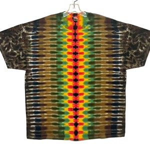 Tie Dye Shirt Psychedelic Rasta DNA honeycomb art handmade short sleeve Adult T-Shirt Small Medium Large XL 2X 3X 4X 5X 6X tall size