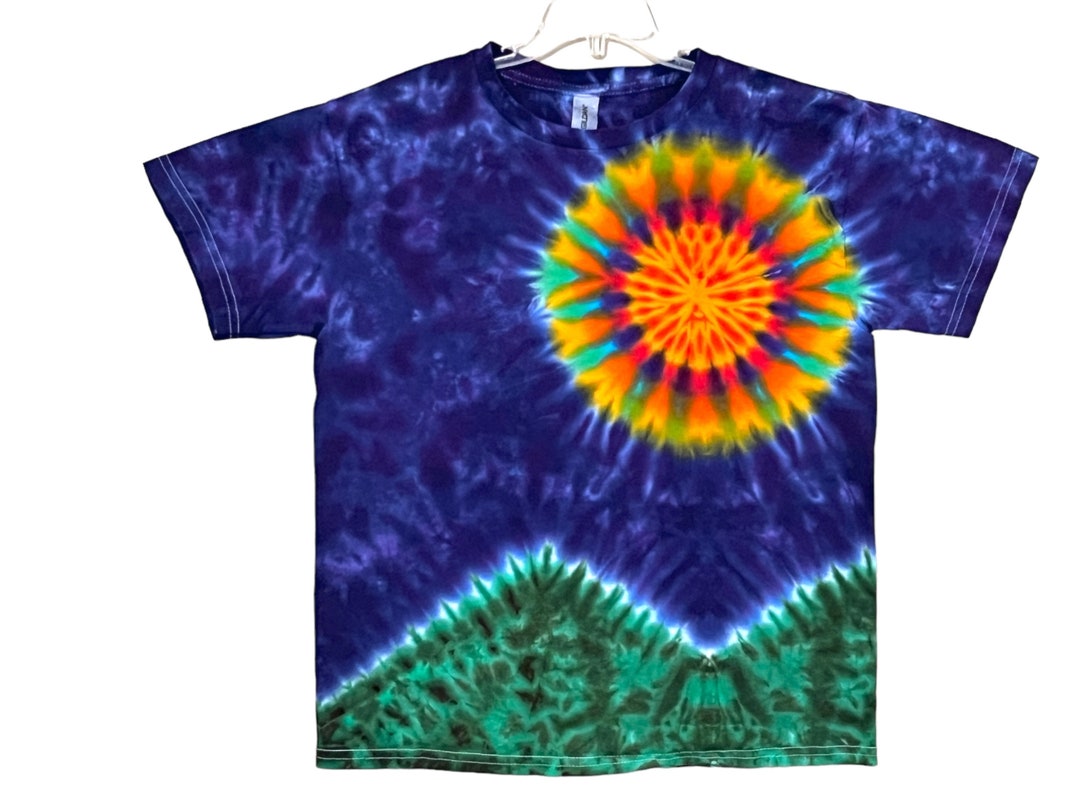 TIE DYE Kid's Shirt Sun Mountains Tye Dye T-shirt Youth Sizes 2-4T Xs 6 ...