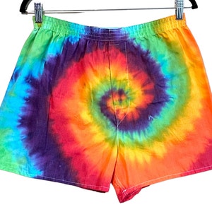 Tie Dye Boxer Shorts Rainbow Spiral Men&#39;s Tye Dye Boxer&#39;s sm m l xl handmade shorts hippie art bohoPsychedelic