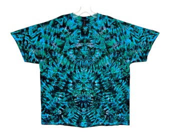 Tie Dye Shirt | Ocean Gem Blotter | Handmade | Short Sleeve T-Shirt | Small Medium Lg XL 2X 3X 4X 5X 6X | Unisex | Plus | Tall | Women's