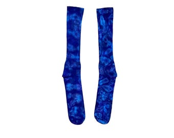 Tie Dye Socks | Sky Blotter | Bamboo Knit Material | Men & Women Sizes | Handcrafted Psychedelic Art | Festival Hippie Fashion