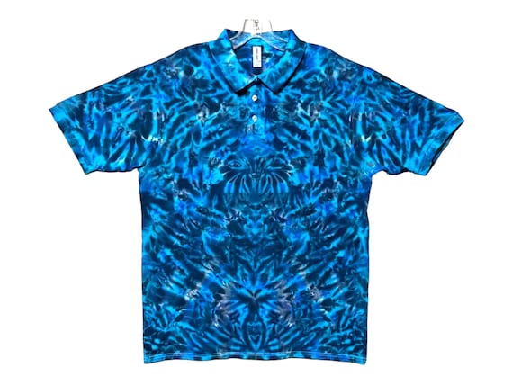 tie dye golf polo