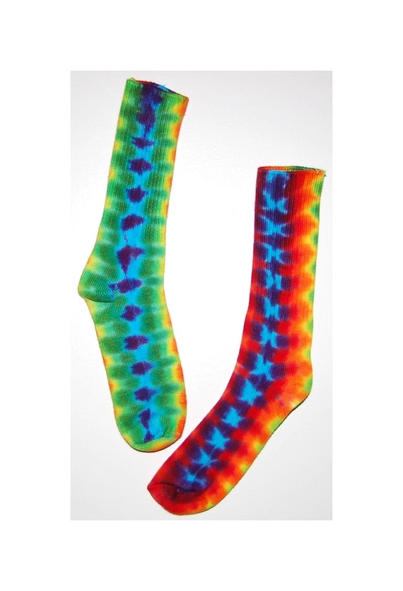 tie dye youth socks